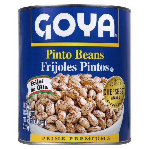 Goya Prime Premium Pinto Beans, 110 oz