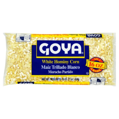 Goya White Hominy Corn, 16 oz