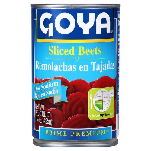Goya Prime Premium Sliced Beets, 15 oz