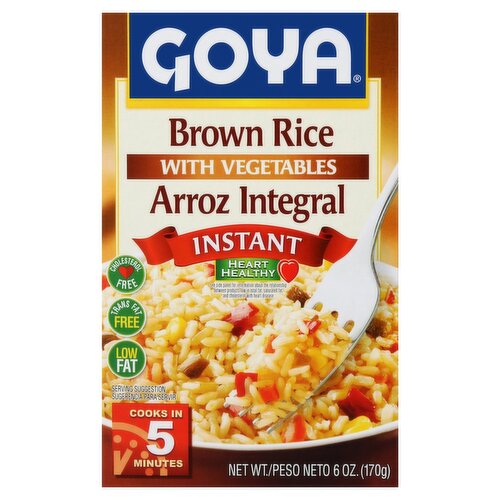 Goya Instant Brown Rice with Vegetables, 6 oz