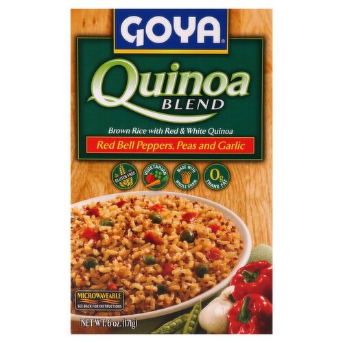 Goya Red Bell Peppers, Peas and Garlic Quinoa Blend, 6 oz