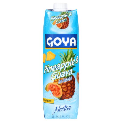 Goya Pineapple & Guava Nectar, 33.8 fl oz