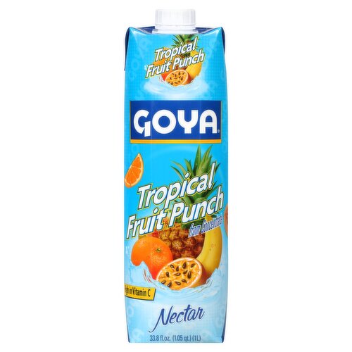 Goya Tropical Fruit Punch Nectar, 33.8 fl oz