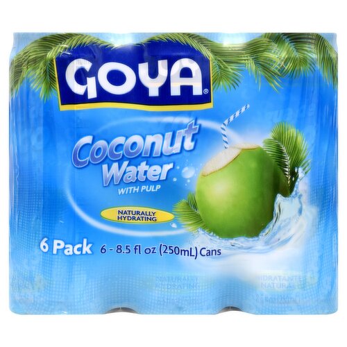 Goya Coconut Water with Pulp, 8.5 fl oz, 6 count