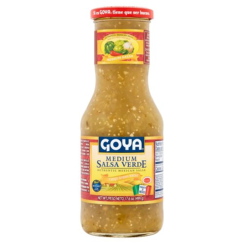 Goya Medium Salsa Verde, 17.6 oz