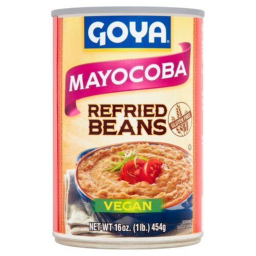 Goya Mayocoba Refried Beans, 16 oz