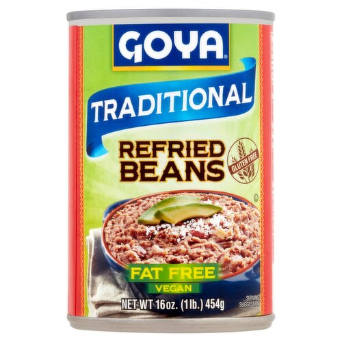 Goya Traditional Refried Beans, 16 oz