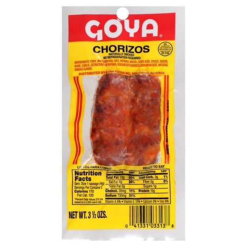 Goya Chorizos, 3 1/2 ozs