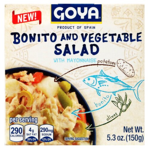 Goya Bonito and Vegetable Salad with Mayonnaise, 5.3 oz