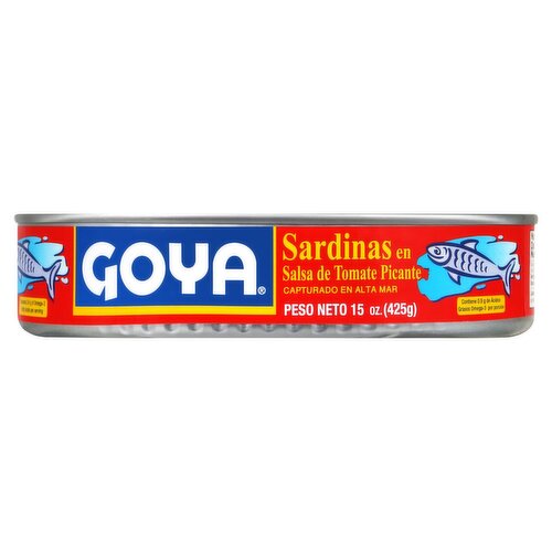 Goya Sardines in Hot Tomato Sauce, 15 oz