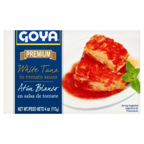 Goya Premium White Tuna in Tomato Sauce, 4 oz