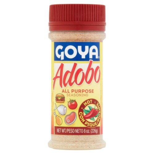 Goya Adobo Hot All Purpose Seasoning, 8 oz