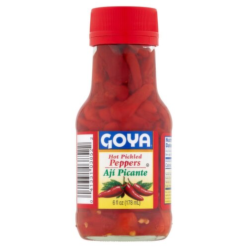 Goya Hot Pickled Peppers, 6 fl oz