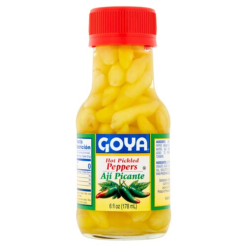 Goya Hot Pickled Peppers, 6 fl oz