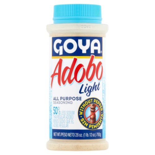 Goya Adobo Light All Purpose Seasoning without Pepper, 28 oz