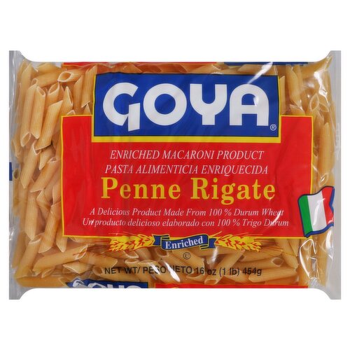 Goya Penne Rigate Pasta, 16 oz