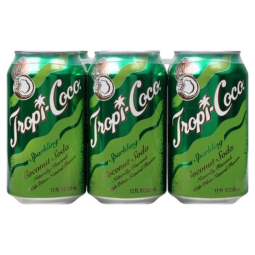 Tropi-Coco Sparkling Coconut Soda, 12 fl oz