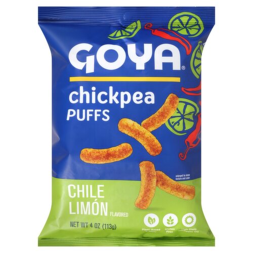 Goya Chile Limón Flavored Chickpea Puffs, 4 oz