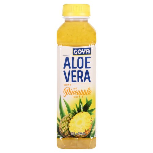 Goya Aloe Vera Drink with Pineapple Flavor, 16.9 fl oz