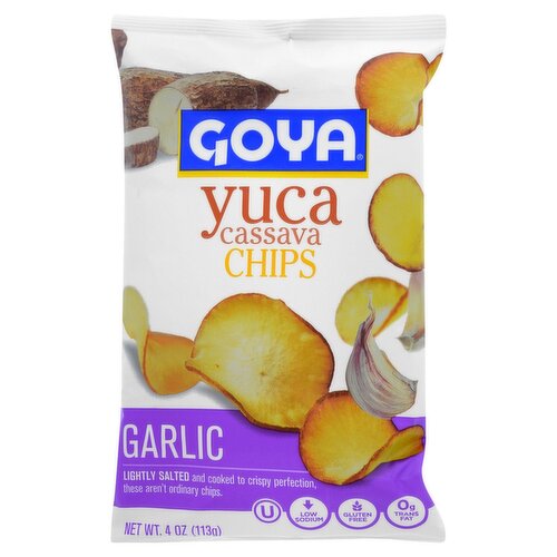 Goya Garlic Yuca Cassava Chips, 4 oz