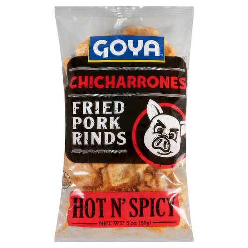 Goya Hot N' Spicy Chicharrones Fried Pork Rinds, 3 oz