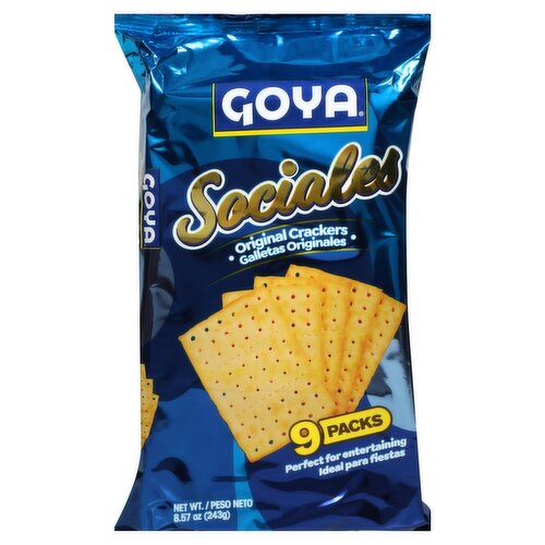 Goya Sociales Original Crackers, 9 count, 8.57 oz