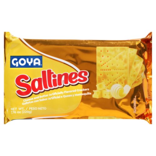 Goya Saltines Cheese and Butter Artificially Flavored Crackers, 7.76 oz