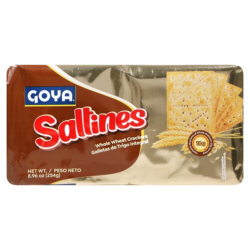 Goya Saltines Whole Wheat Crackers, 8.96 oz