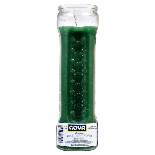 Goya Green Tall Tumbler Novena Candle