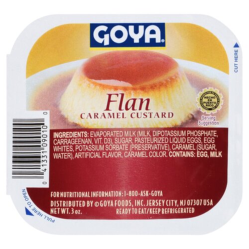 Goya Caramel Custard Flan, 3 oz