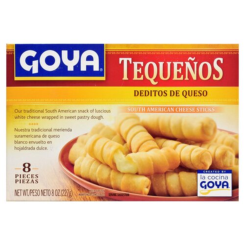 Goya Tequenos South American Cheese Sticks, 8 count, 8 oz