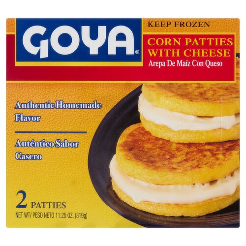 Goya Corn Patties with Cheese, 2 count, 11.25 oz
