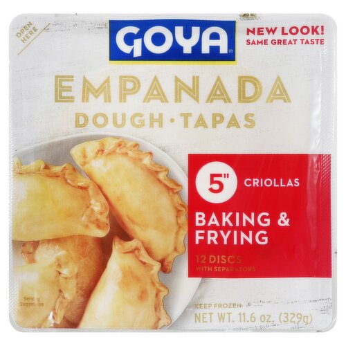 Goya 5" Baking & Frying Empanada Dough, 12 count, 11.6 oz