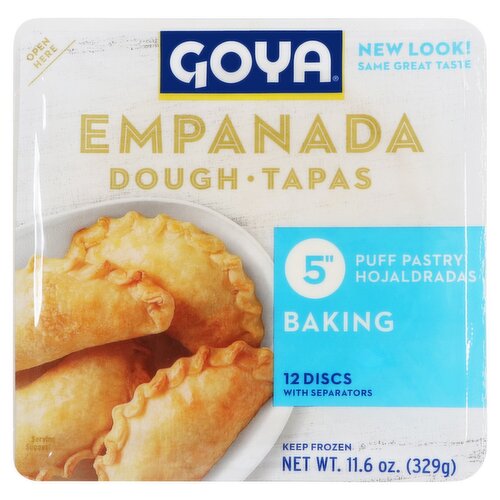 Goya 5" Baking Empanada Dough Tapas, 12 count, 11.6 oz