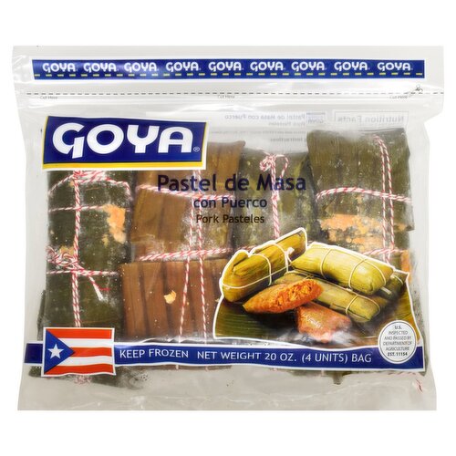 Goya Pastel de Masa con Puerco Pork Pasteles, 4 count, 20 oz