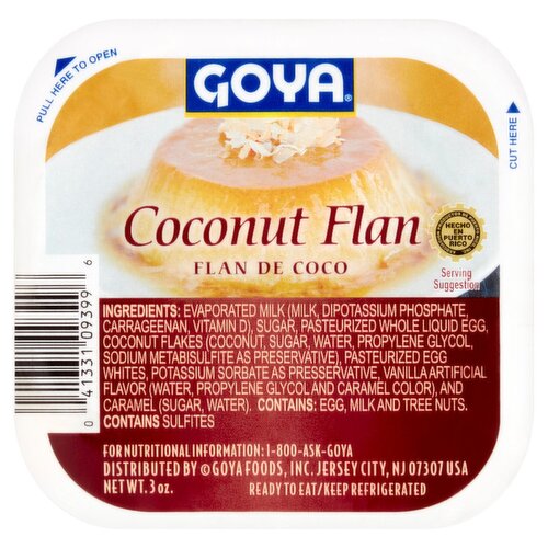 Goya Coconut Flan, 3 oz