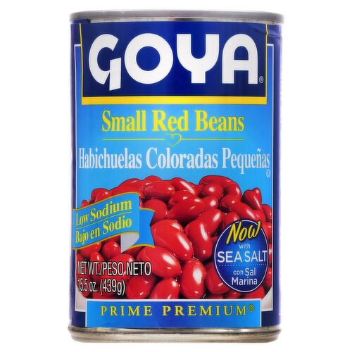 Goya Prime Premium Low Sodium Small Red Beans, 15.5 oz