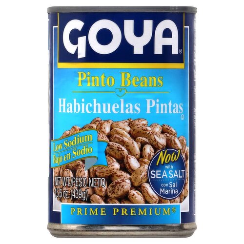 Goya Prime Premium Low Sodium Pinto Beans, 15.5 oz