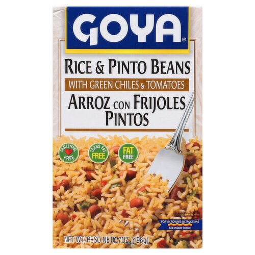 Goya Rice & Pinto Beans with Green Chiles & Tomatoes, 7 oz