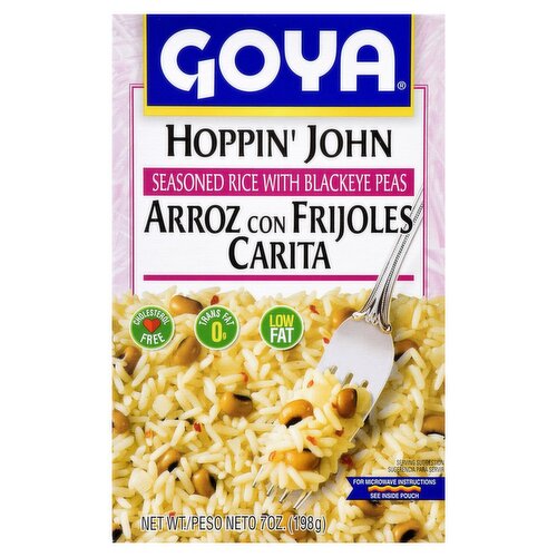 Goya Hoppin' John Seasoned Rice with Blackeye Peas, 7 oz