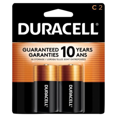 Duracell 1.5 V C Alkaline Batteries, 2 count