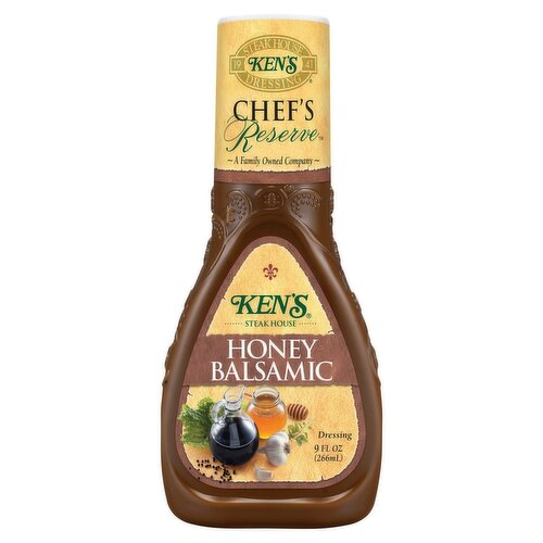 Ken's Steak House Chef's Reserve Honey Balsamic Dressing, 9 fl oz