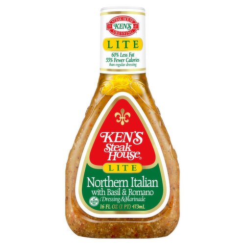 Ken's Steak House Lite Northern Italian Dressing & Marinade, 16 fl oz