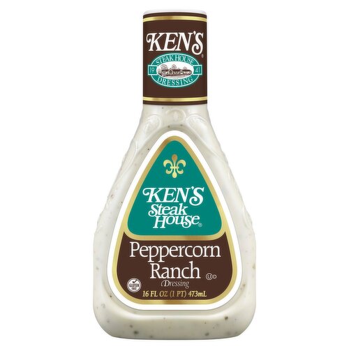 Ken's Steak House Peppercorn Ranch Dressing, 16 fl oz