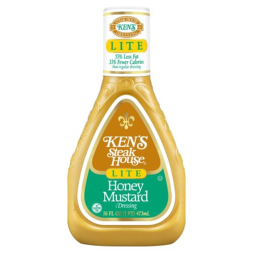 Ken's Steak House Lite Honey Mustard Dressing, 16 fl oz