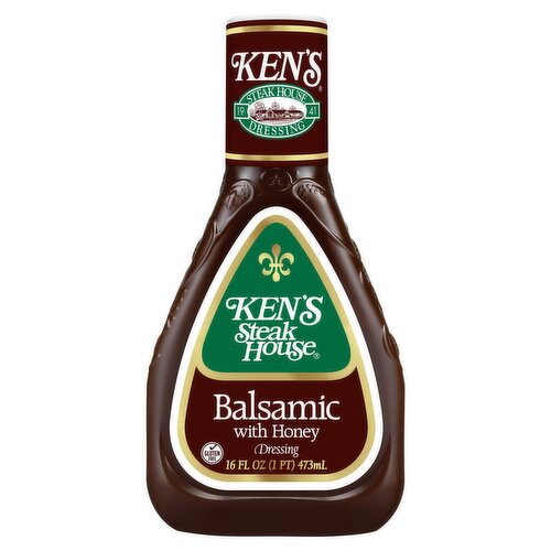 Ken's Steak House Balsamic with Honey Dressing, 16 fl oz