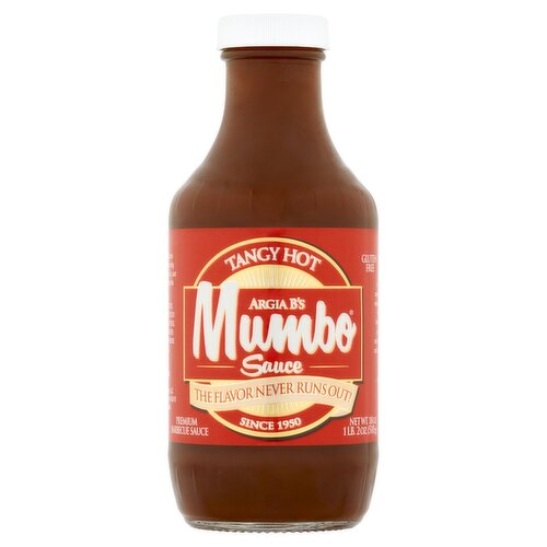 Mumbo Tangy Hot Premium Barbecue Sauce, 18 oz