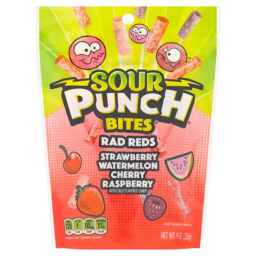 Sour Punch Bites Rad Reds Candy, 9 oz