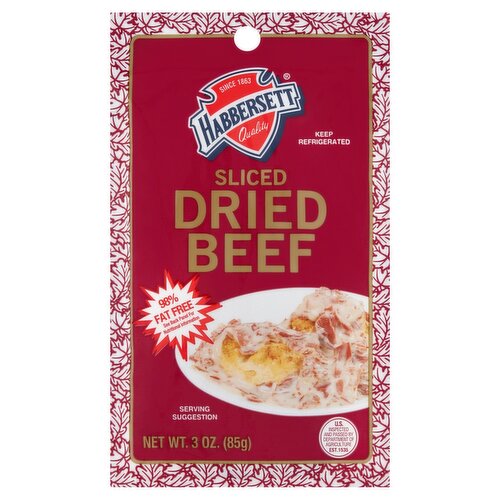 Habbersett Sliced Dried Beef, 3 oz