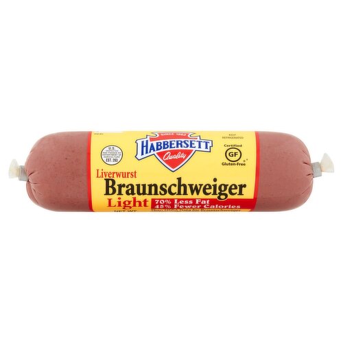 Habbersett Liverwurst Light Braunschweiger, 8 oz